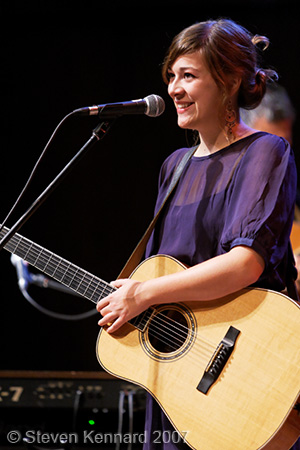 Jill Barber performing at the Atlantic Theatre Festival in Wolfville